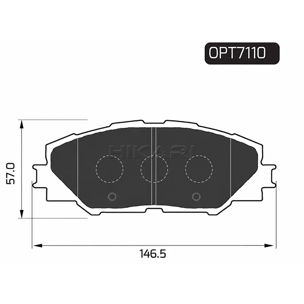 BRAKE PAD TOYOTA HILUX [GD-6] 16- (F) OPT7110