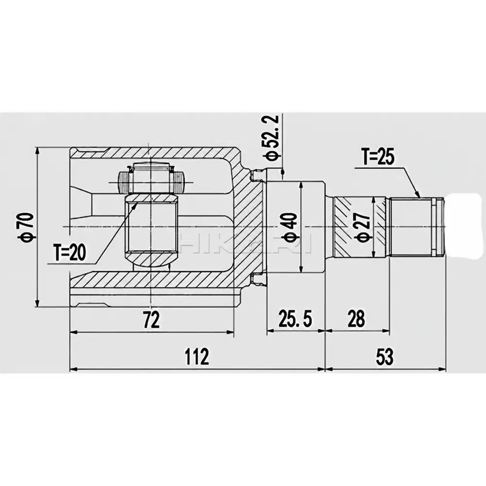 INNER CV JOINT NI4025