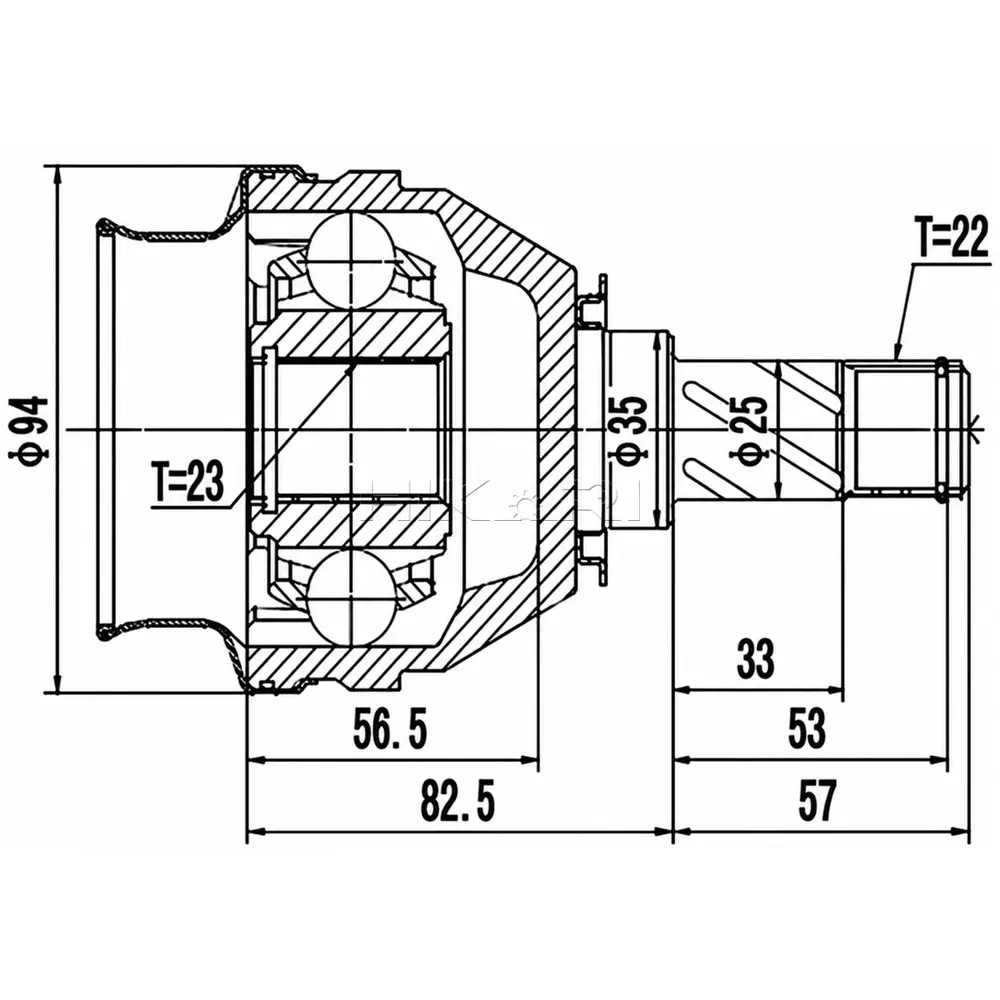 INNER CV JOINT OP4003