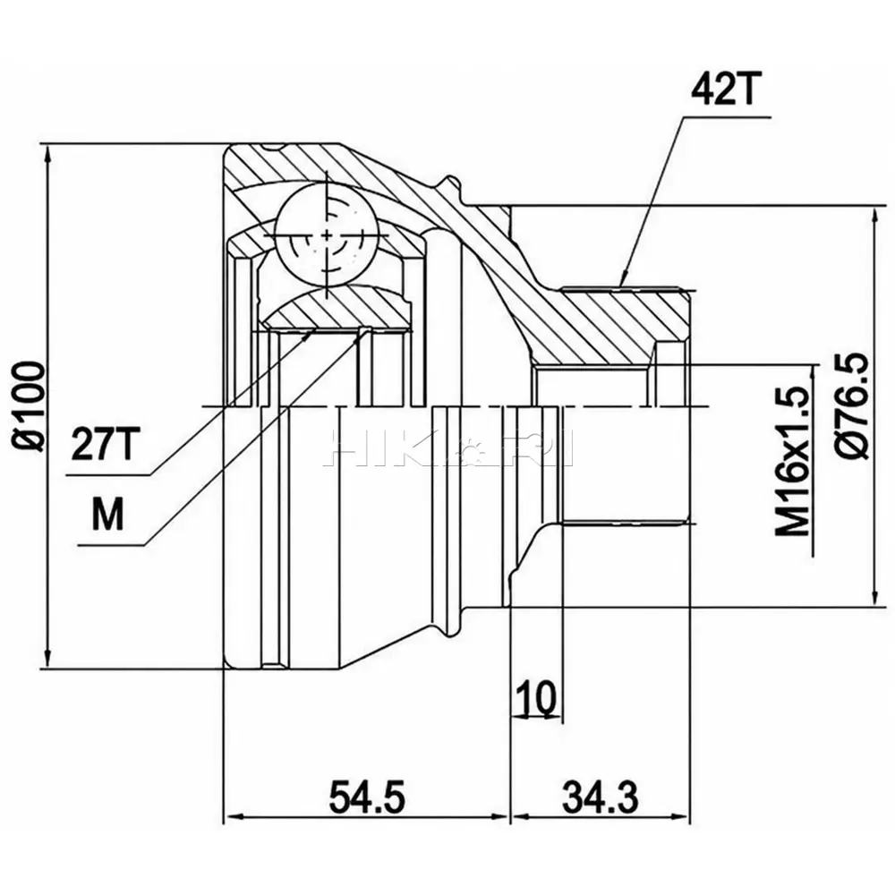 OUTER CV JOINT AD3002