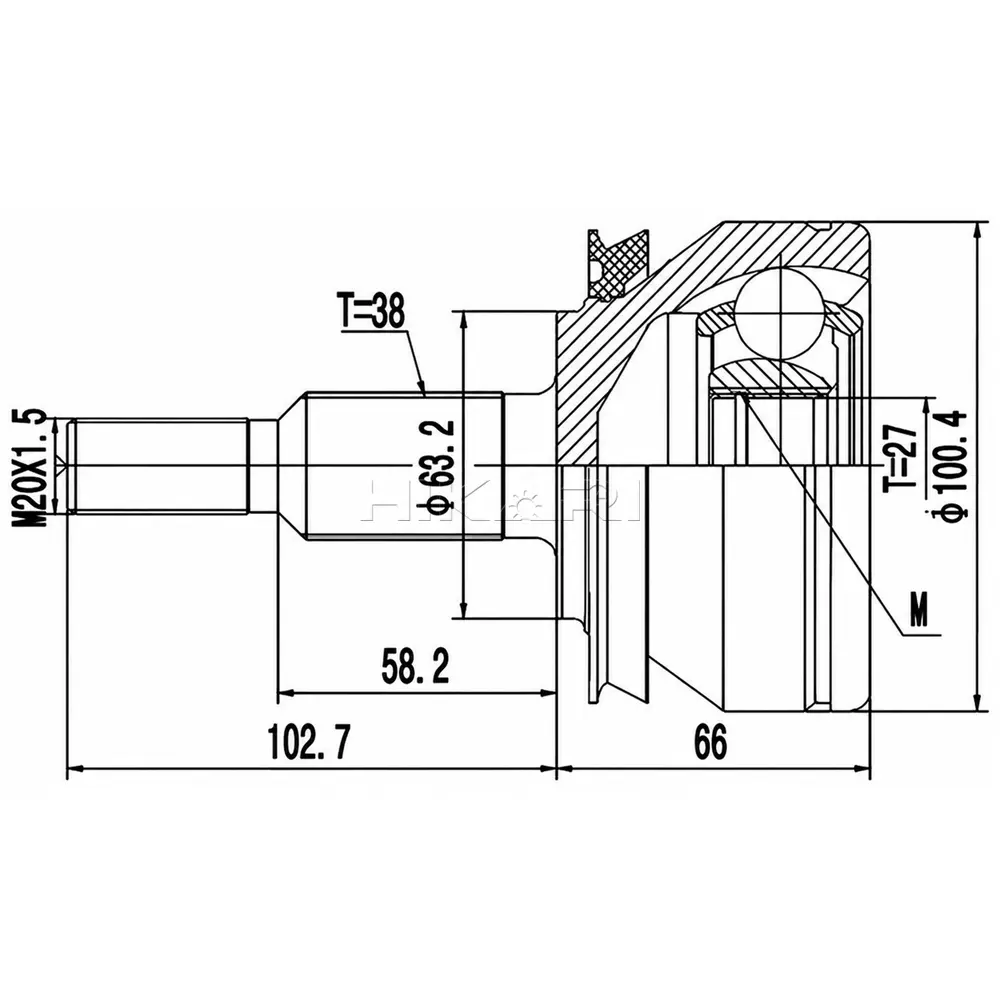 OUTER CV JOINT AD5733