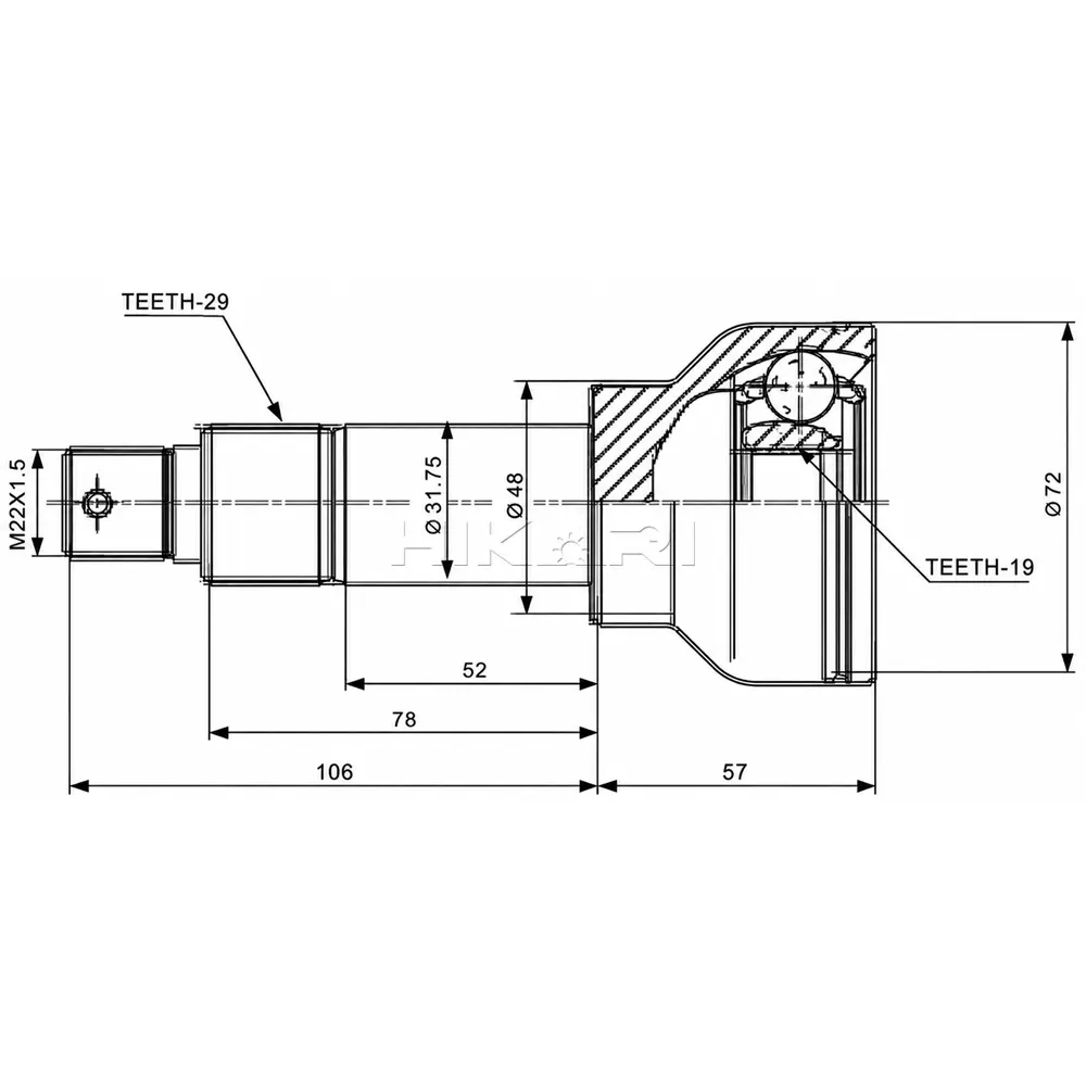 OUTER CV JOINT AU5913