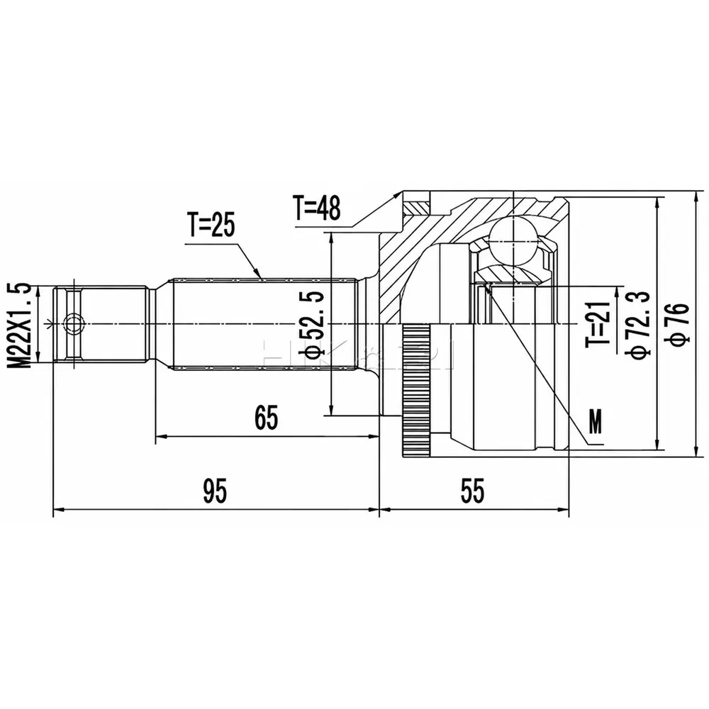 OUTER CV JOINT HY3009A