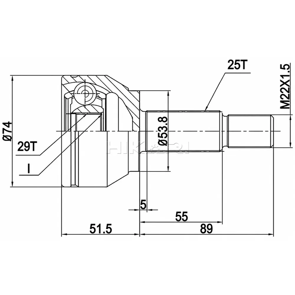 OUTER CV JOINT MZ3004