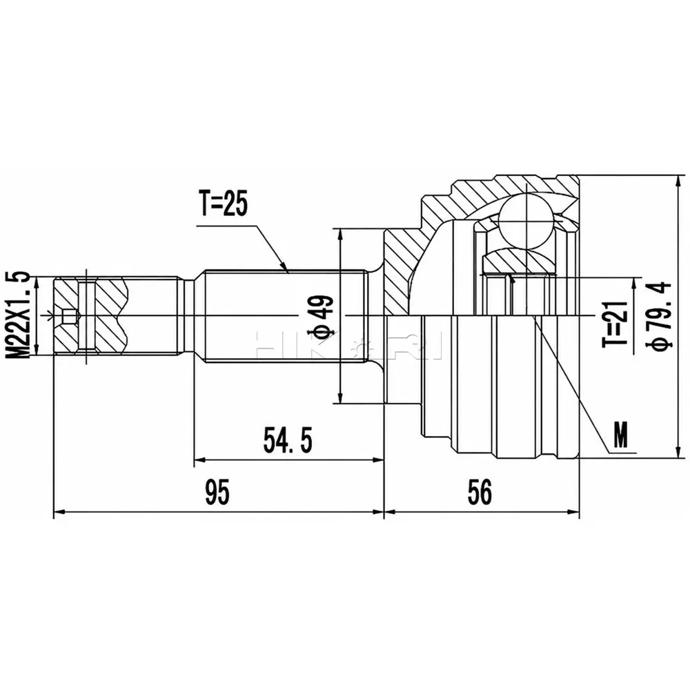 OUTER CV JOINT NI73101