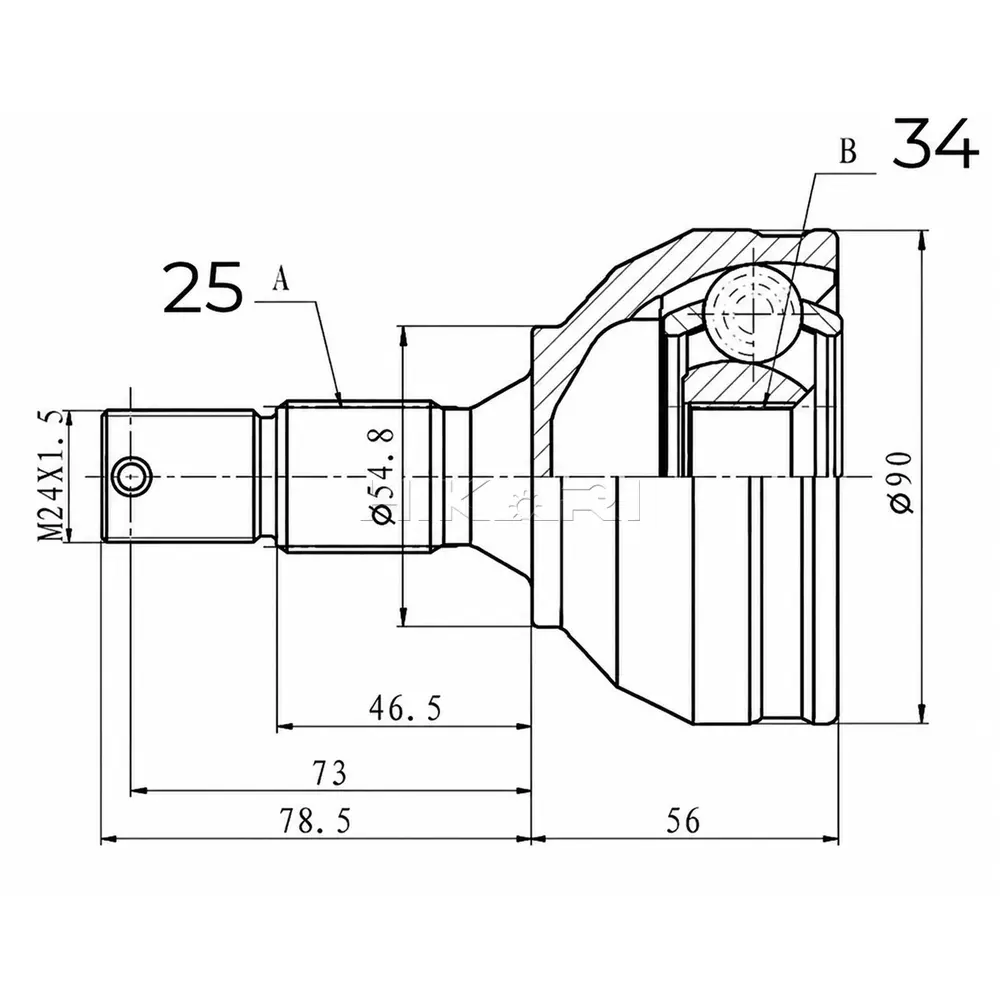 OUTER CV JOINT RN3032