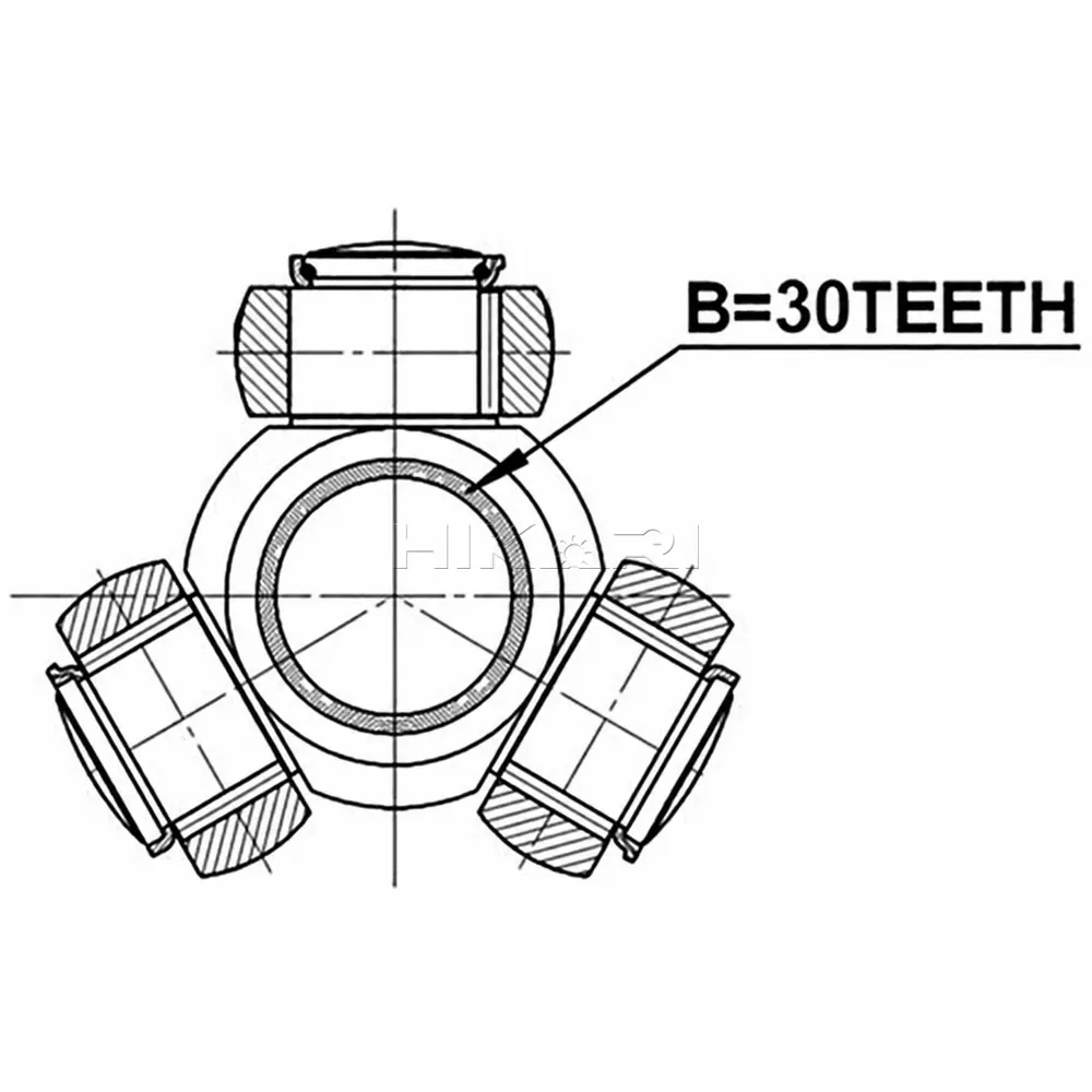 TRIPOD 30 SPLINE RENAULT TRP-RN30