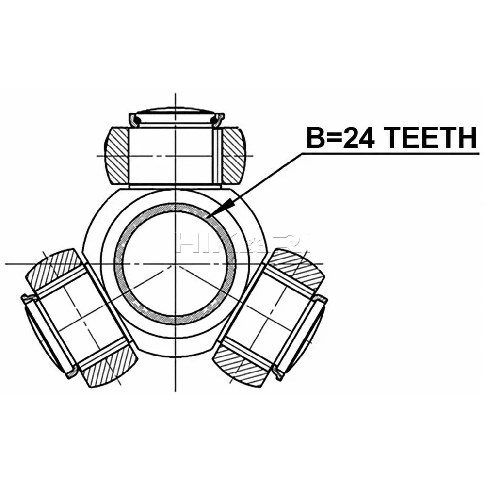 TRIPOD 24 SPLINE TRP-TO24