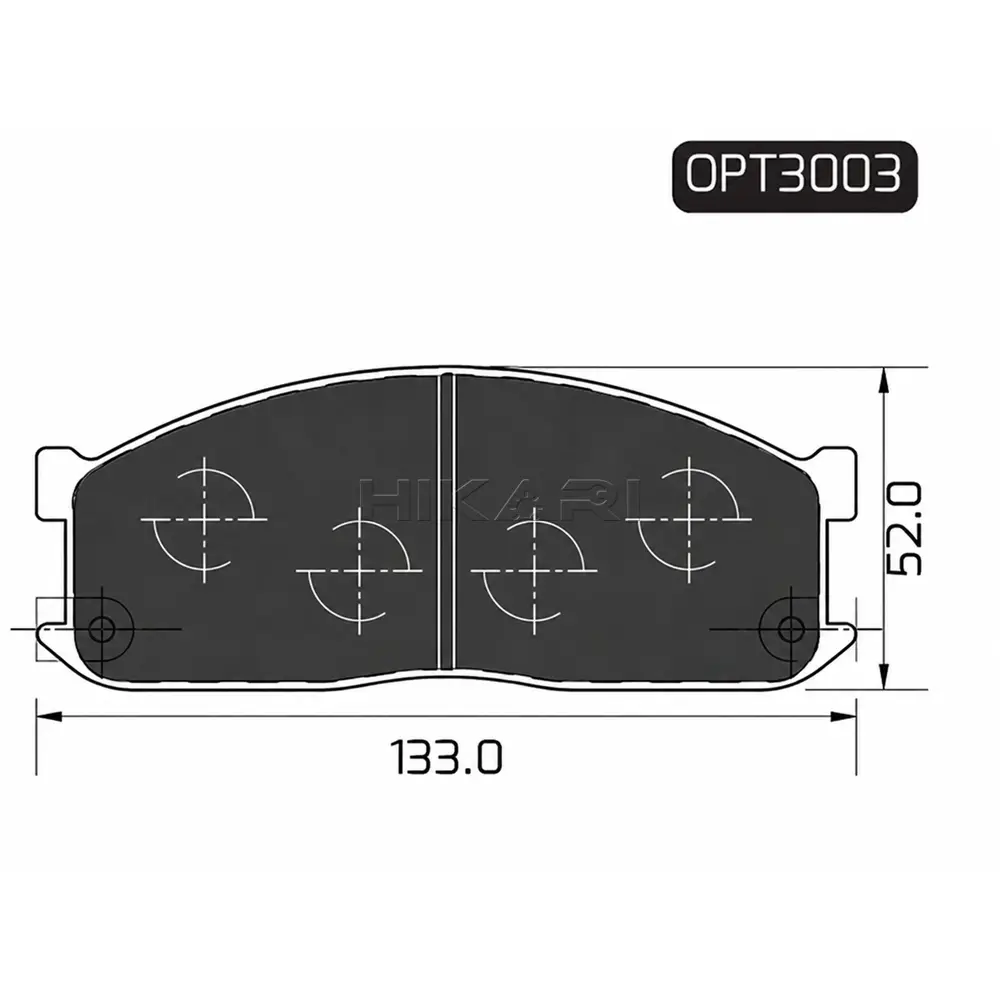BRAKE PAD FORD SPECTRON MINIBUS 91-01 (F) OPT3003