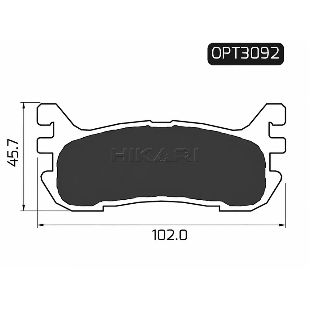 BRAKE PAD HYUNDAI ELANTRA 93-95 (R) OPT3092