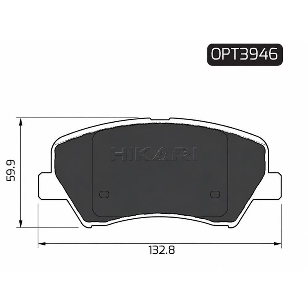 BRAKE PAD KIA RIO 11-17 (F) OPT3946