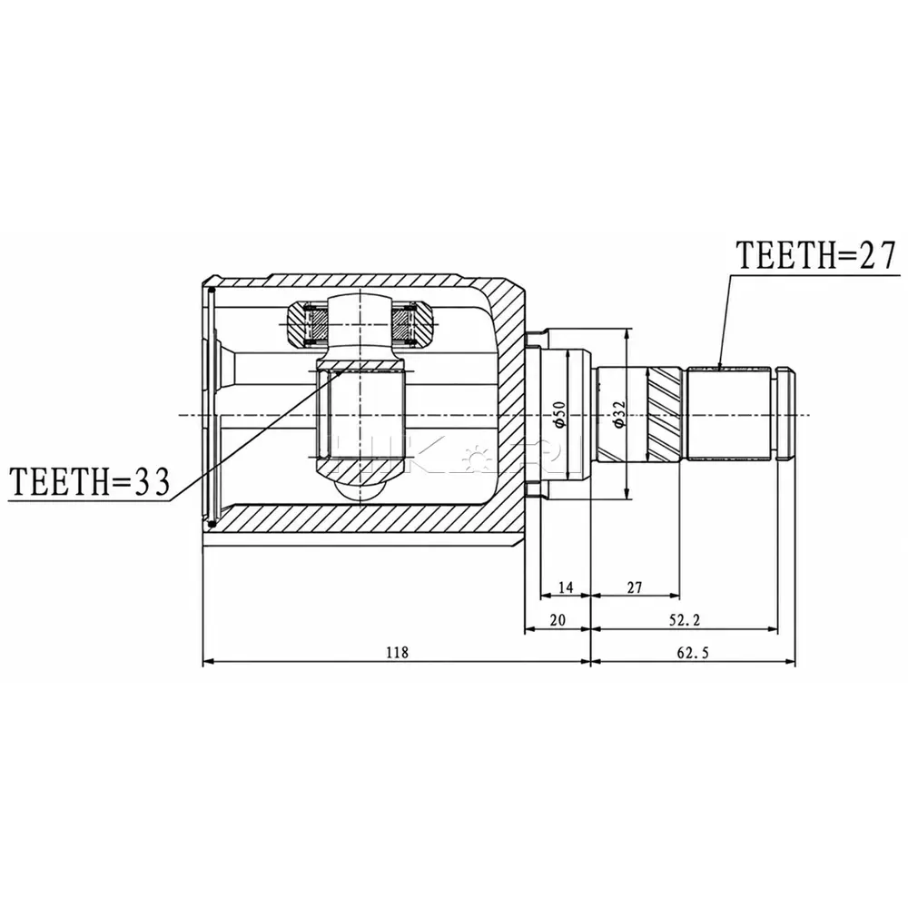 INNER CV JOINT NI4059