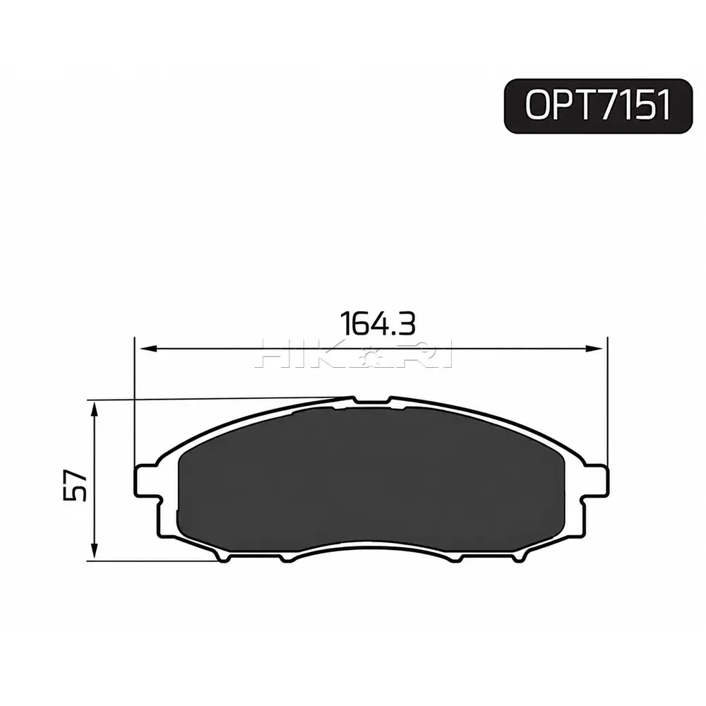 BRAKE PAD NISSAN NP300 08- (F) OPT7151