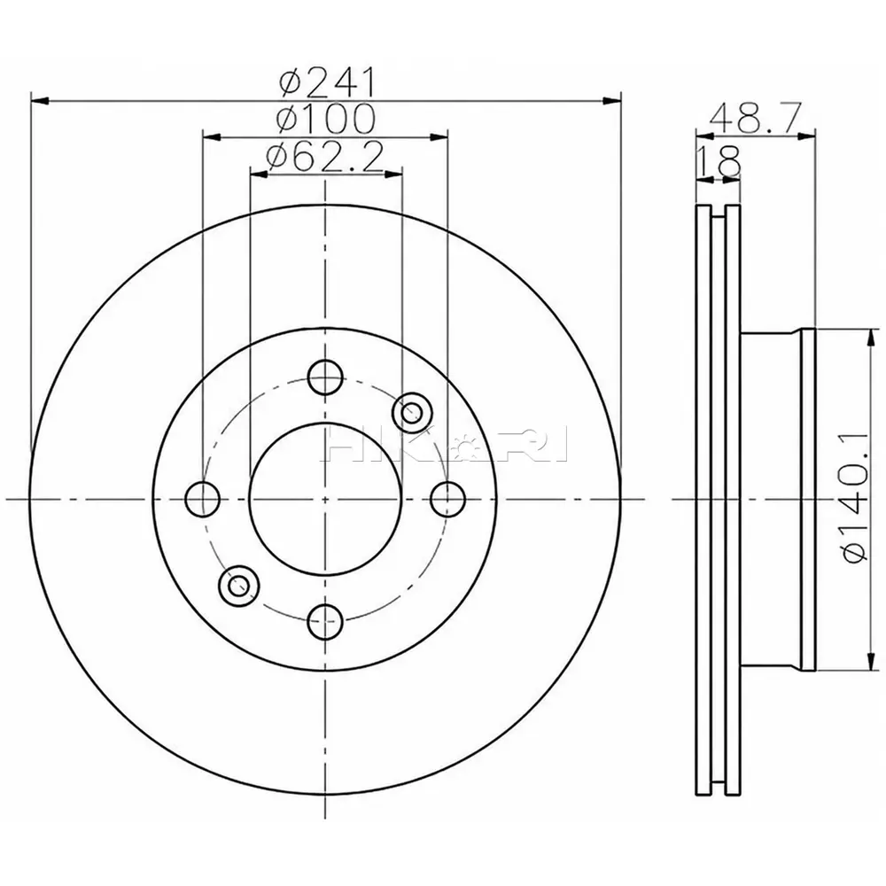 BRAKE DISC KIA PICANTO 1.1 (FV) TBD7527-D