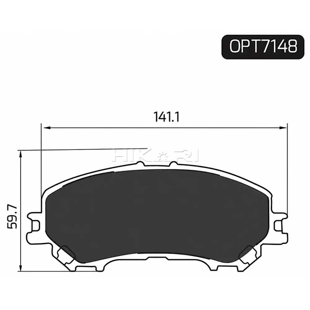 BRAKE PAD NISSAN QASHQAI 14- (F) OPT7148