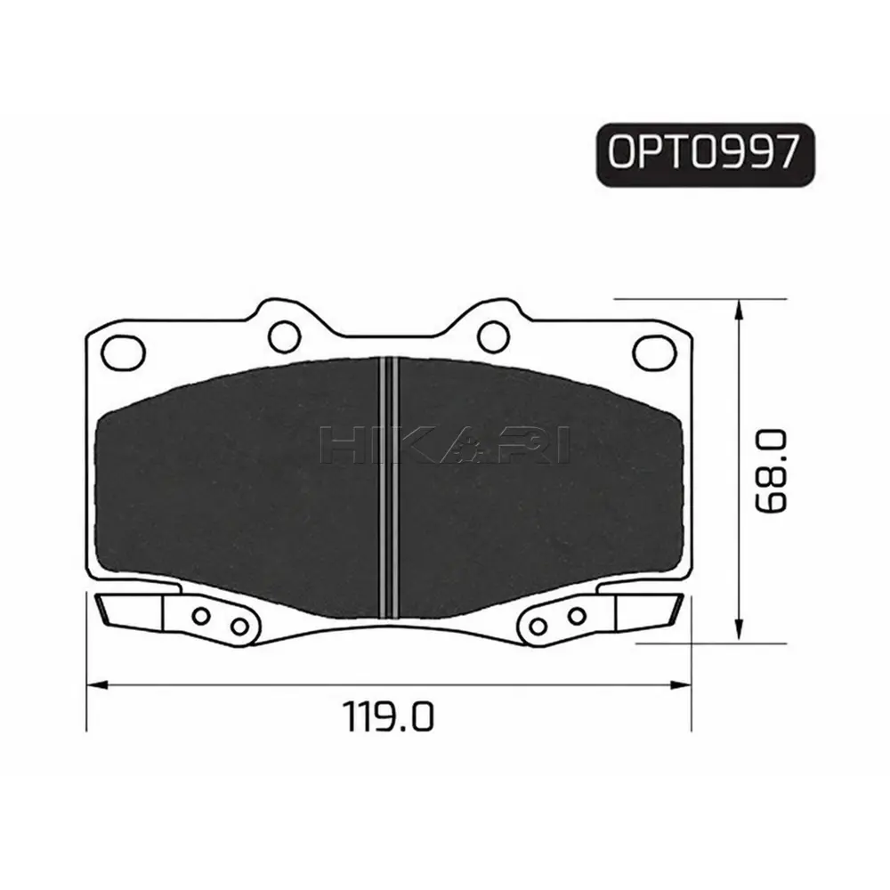 BRAKE PAD TOYOTA HILUX 98-05 (F) OPT0997