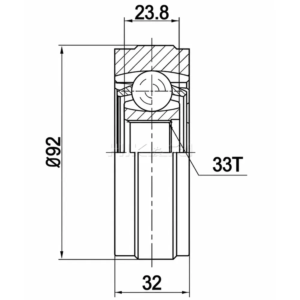 TEKNOSA INNER CV JOINT VW6611
