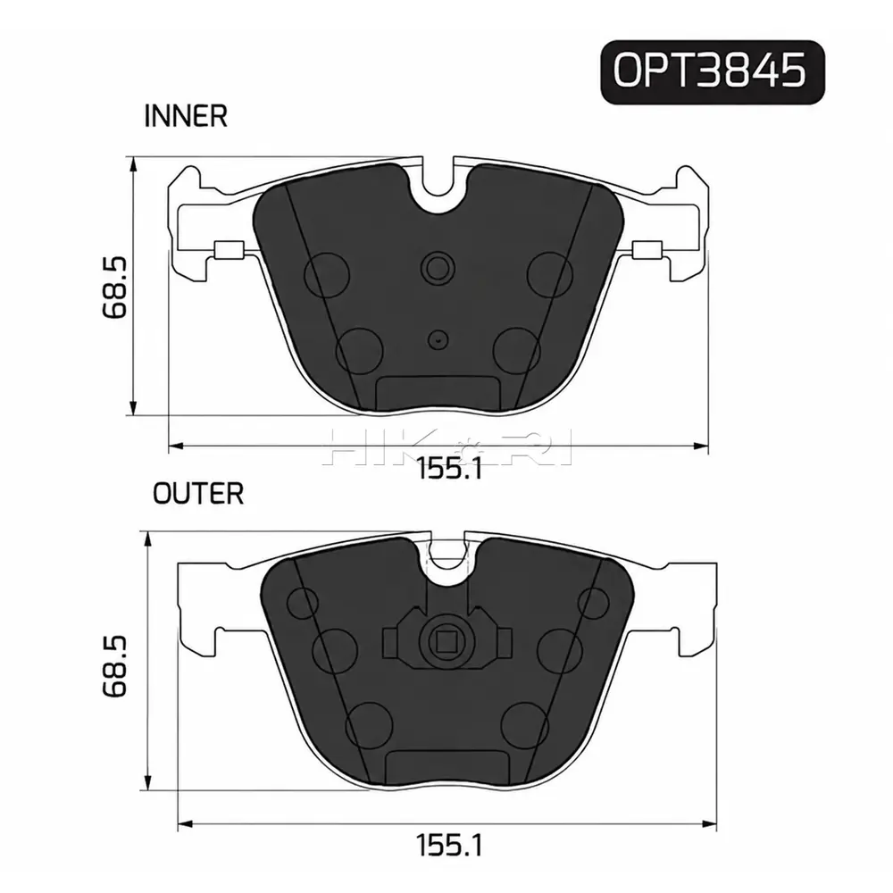 BRAKE PAD BMW 3-SERIES (E92/E93) 06-F OPT3845