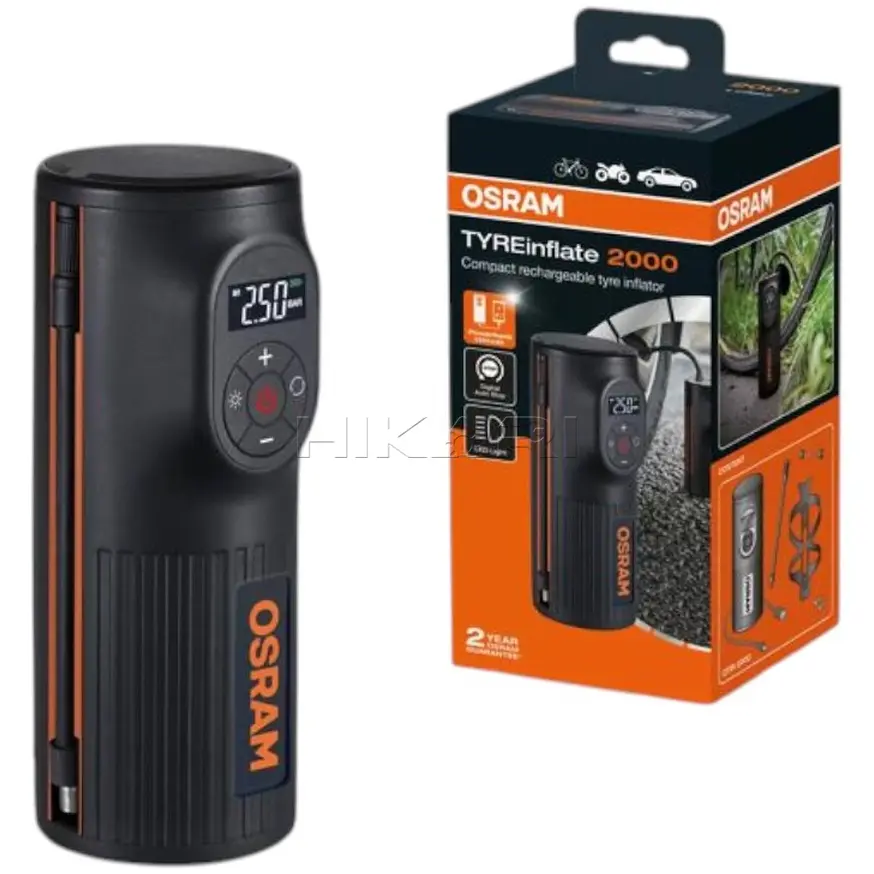 OSRAM OTIR2000 COMPACT RECH TYRE INFLATOR