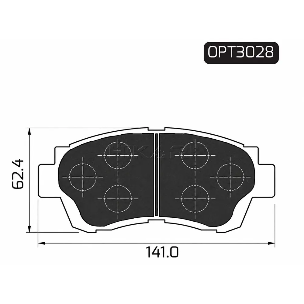 BRAKE PAD TOYOTA CAMRY 300I 92-01 (F) OPT3028
