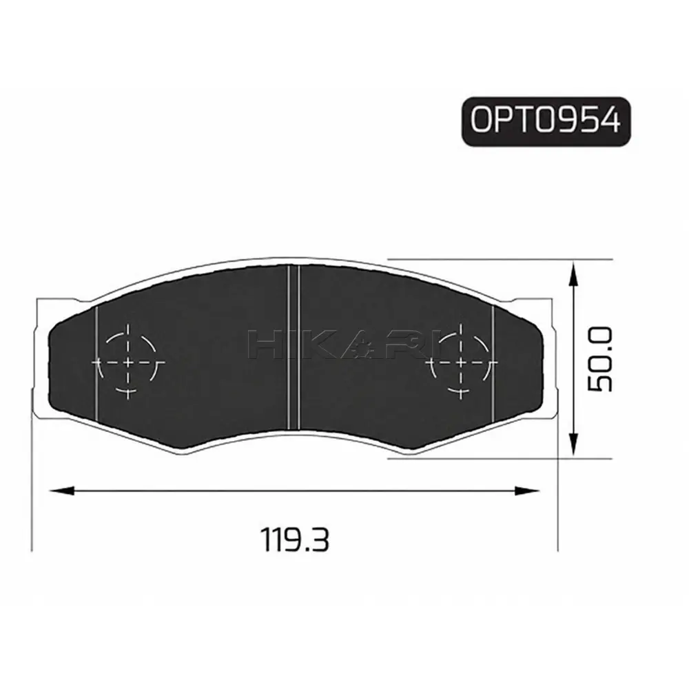 BRAKE PAD NISSAN TRACKER 85-88 (F) OPT0954