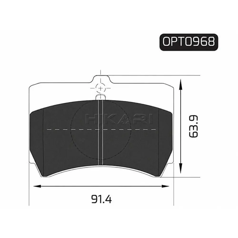 BRAKE PAD FORD BANTAM 94-02 (F) OPT0968