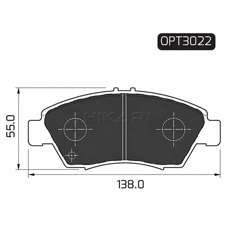 BRAKE PAD HONDA BALLADE 92-96 OPT3022