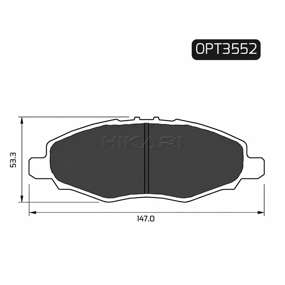 BRAKE PAD TOYOTA HILUX 05-16 (F) OPT3552