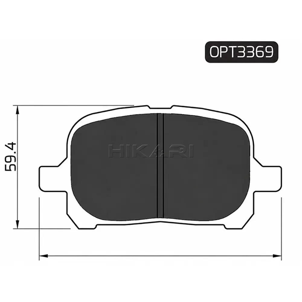 BRAKE PAD TOYOTA CAMRY 220I (F) OPT3369