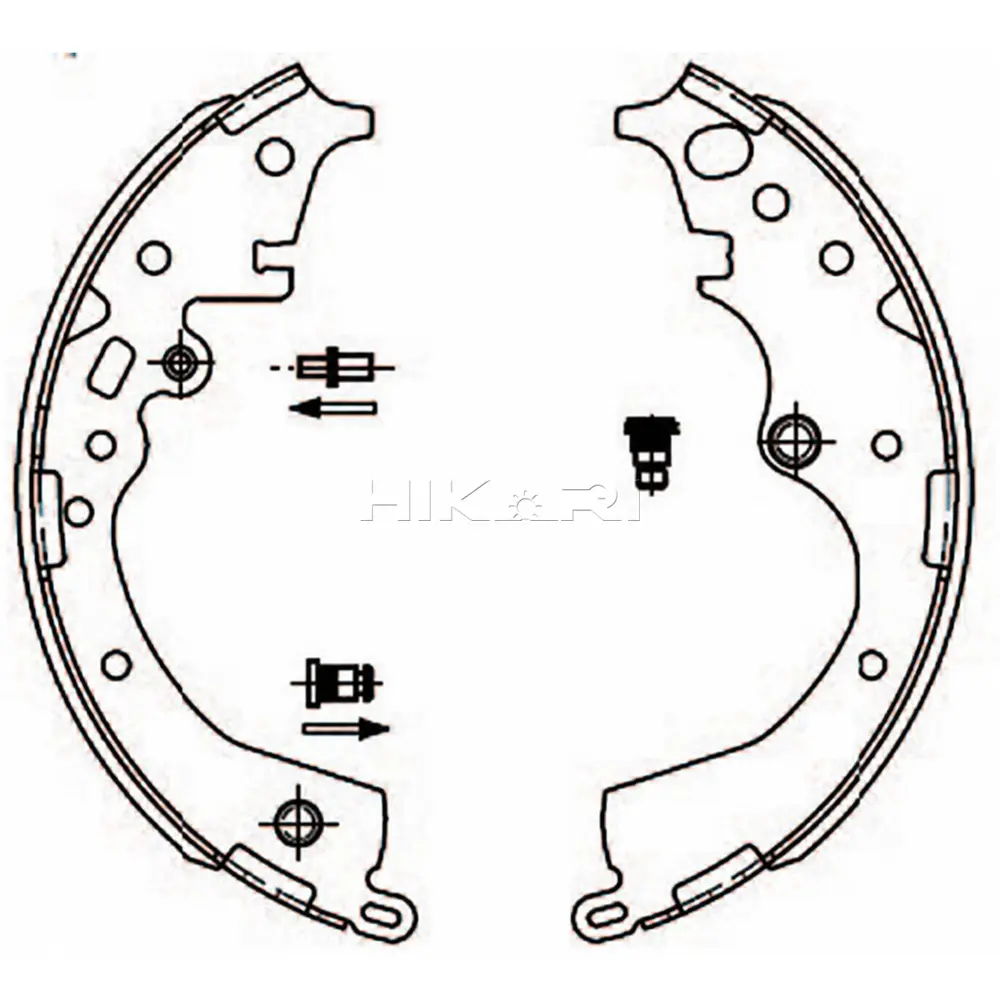 BRAKE SHOE TOYOTA QUANTUM 2005-2012 OPT639PB