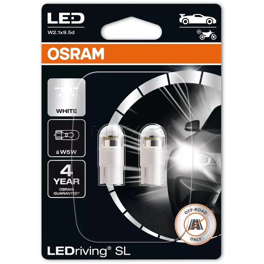 GLOBE OSRAM W5W LED 6000K 24V 2845DWP-2BL