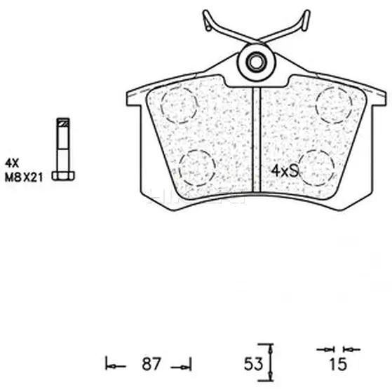BRAKE PAD SET - RR ATE561
