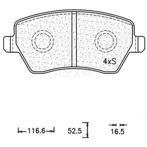 BRAKE PAD SET - FR ATE831