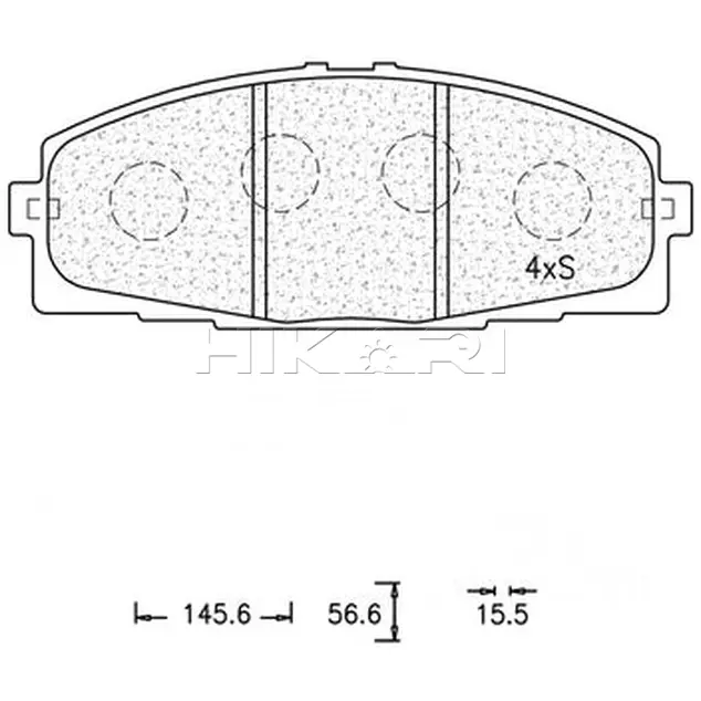 BRAKE PAD SET - FR ATE519