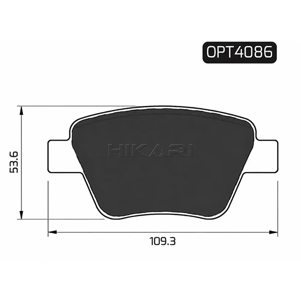 BRAKE PAD VW GOLF 7 10- R OPT4086