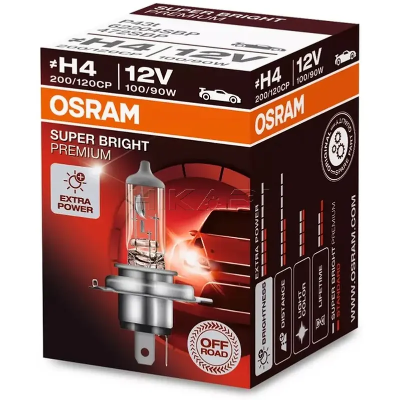 GLOBE OSRAM 12V 100/90W H4 62204SBP
