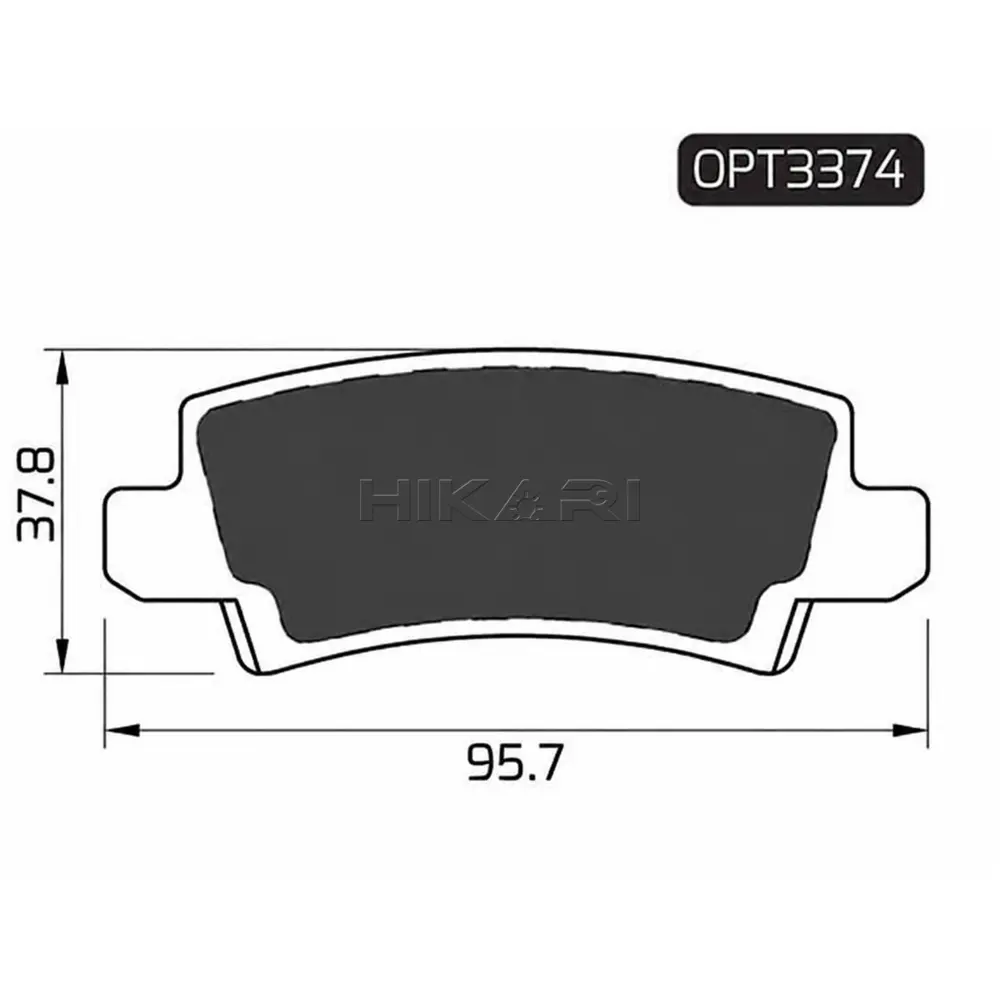 BRAKE PAD TOYOTA COROLLA 02- (R) OPT3374