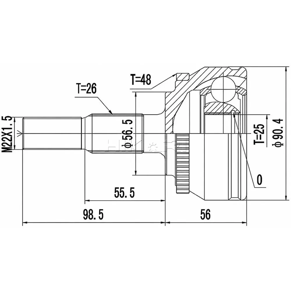 OUTER CV JOINT VO5910A