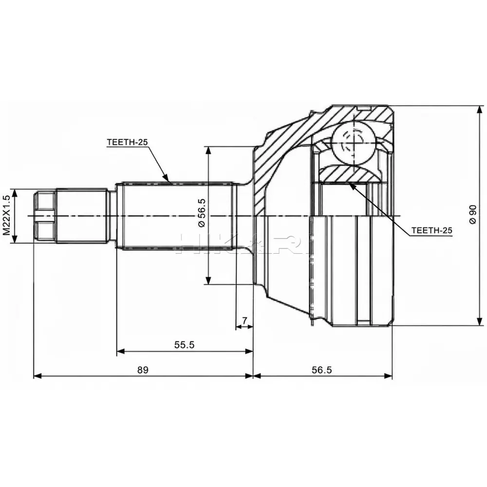 OUTER CV JOINT-FD5014