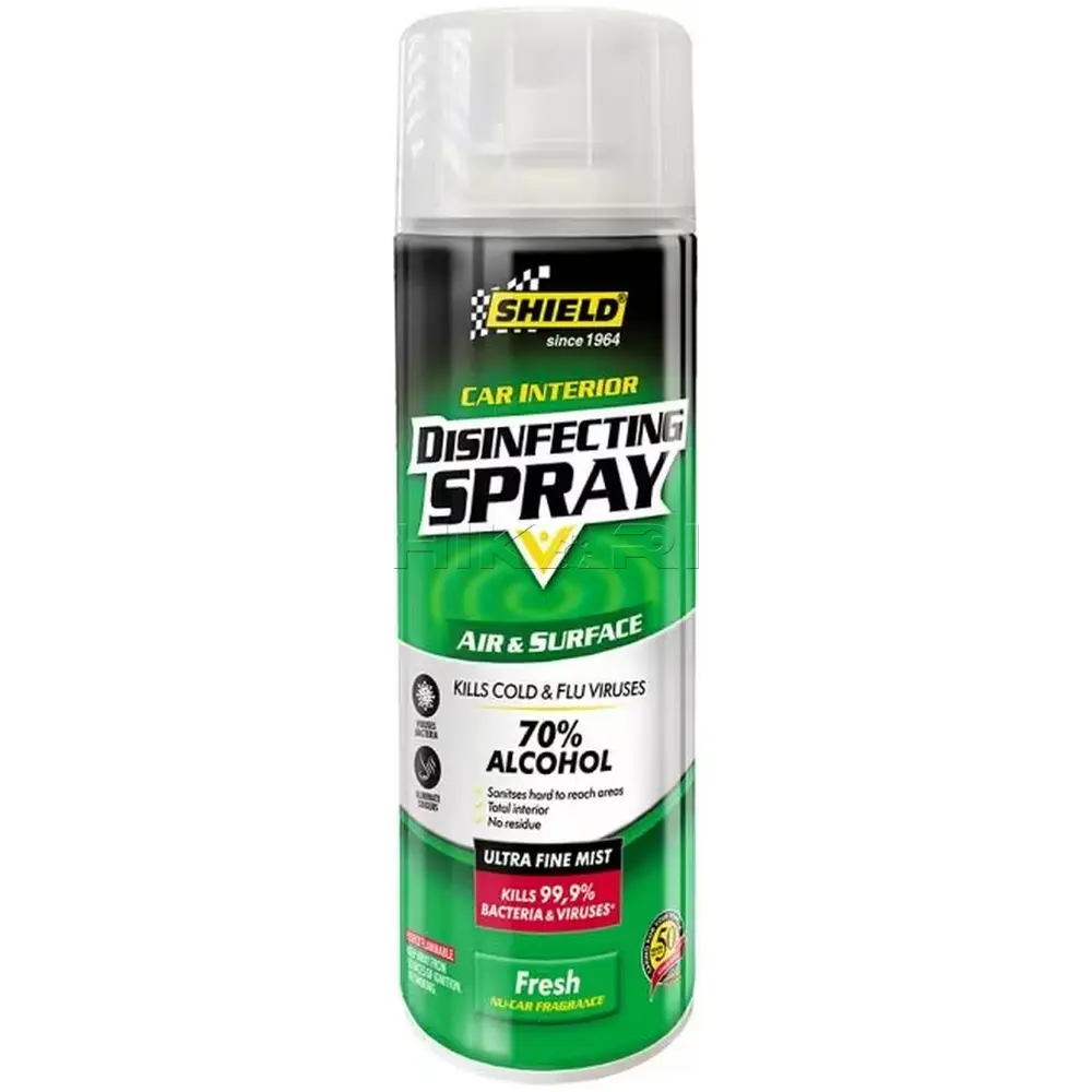 SHIELD -DISINFECTING SPRAY CAR INTERIOR500ML