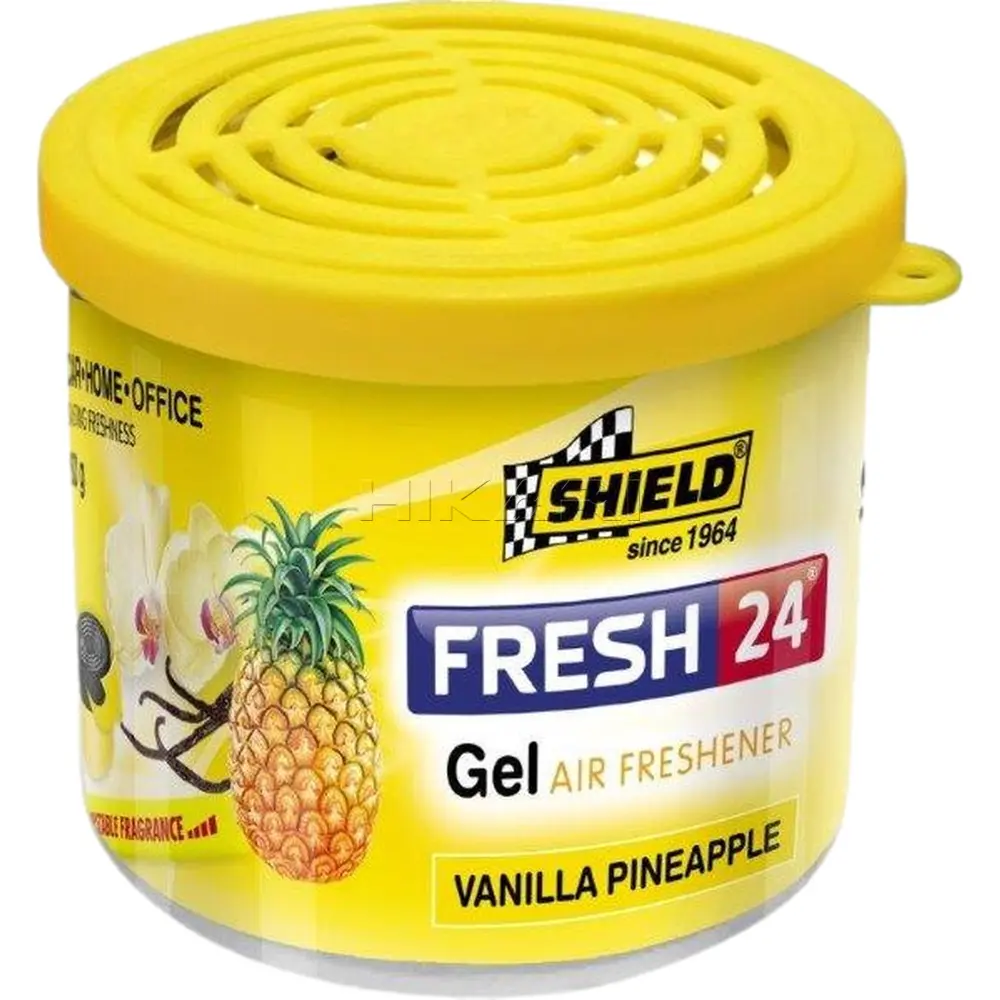 SHIELD -FRESH 24 GEL AIR FRESHENER VANILLA PINEAPPLE80GR