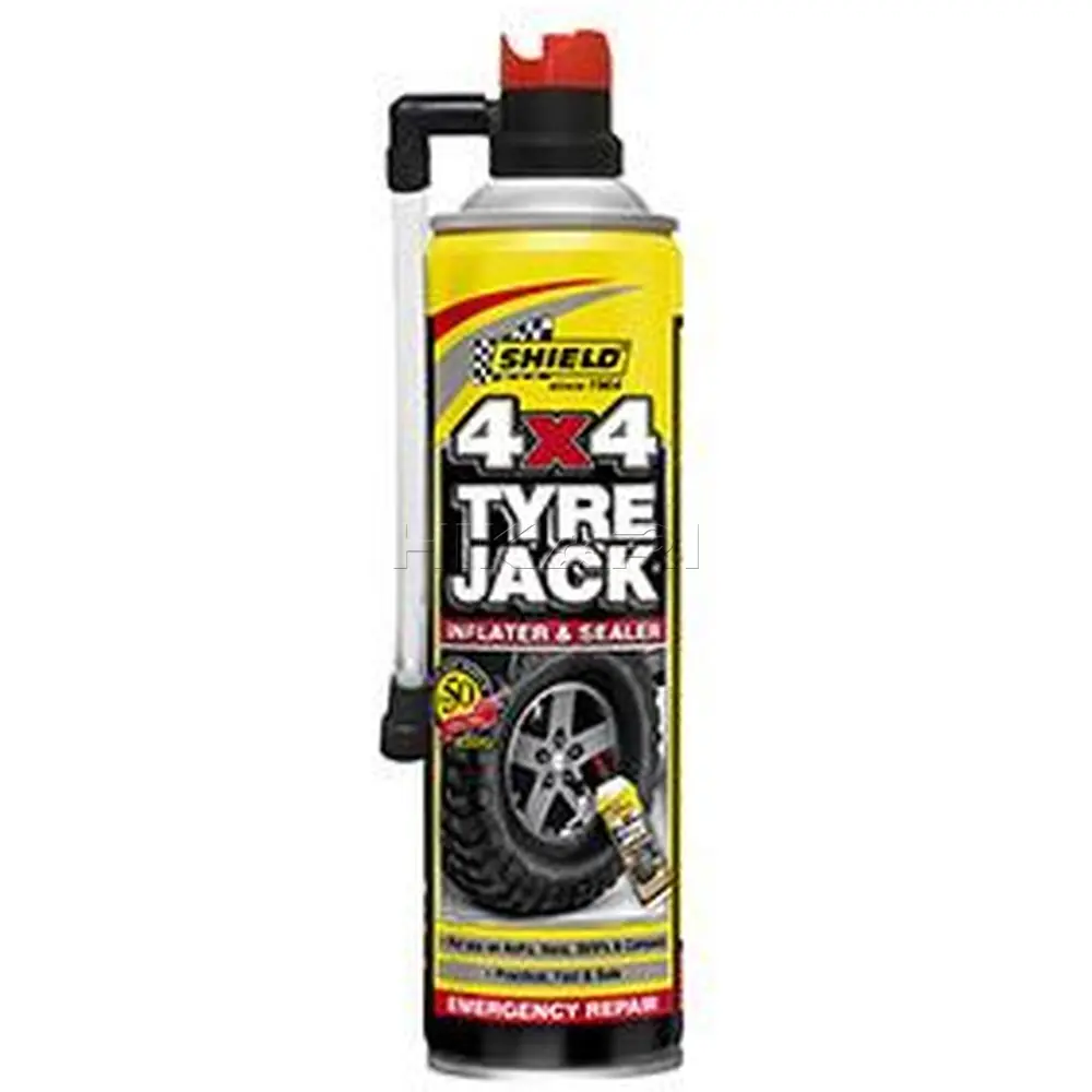 SHIELD -TYRE JACK 4 X 4 EMERGENCY TYRE INFLATOR500ML
