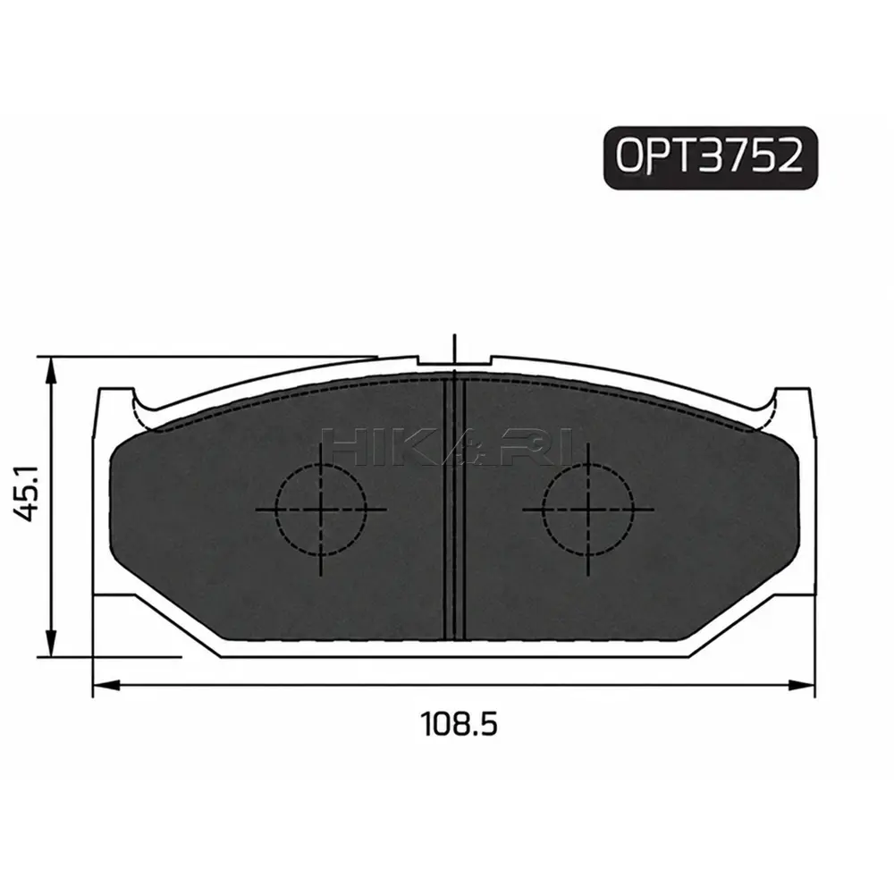 SUZUKI SWIFT 08-11 F BRAKE PAD OPT3752