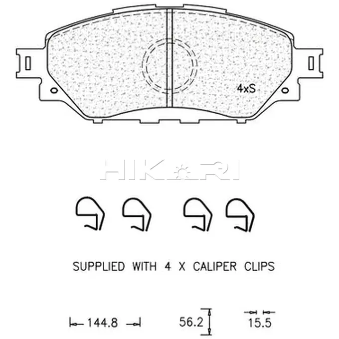 BRAKE PAD TOYOTA HILUX ATE1267