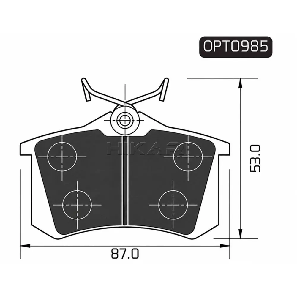 VW GOLF 3 2.0 GTI 92-99 F BRAKE PAD OPT0985