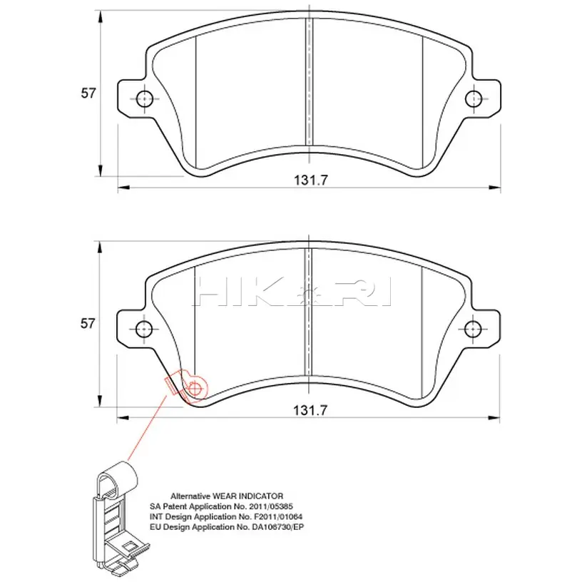 SAFELINE BRAKEPADSD3373