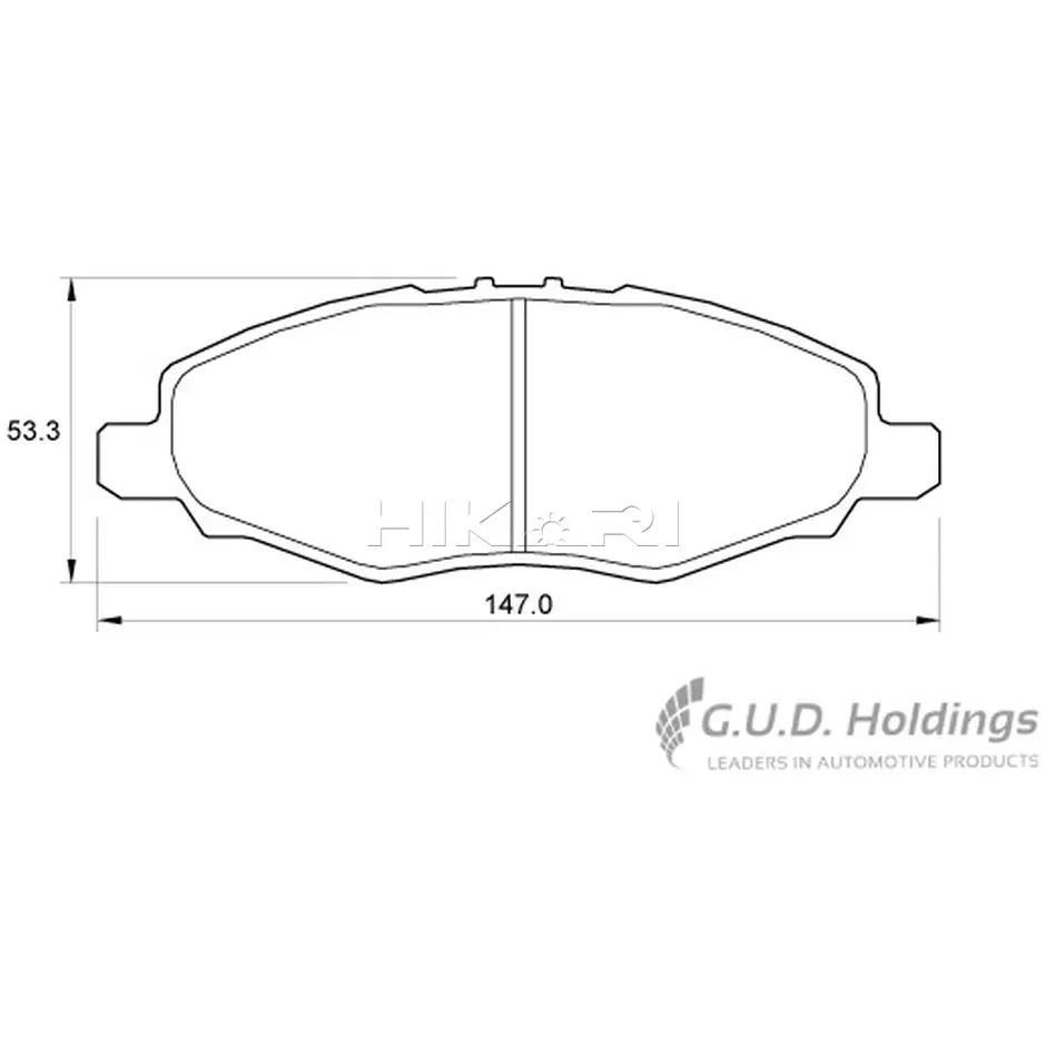 TOYOTA HILUX VVTI 2.5,2.7 SAFELINE BRAKE PADS D3552