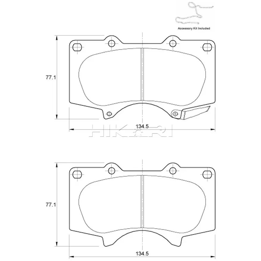 TOYOTA FORTUNER SAFELINE BRAKE PADS D3554