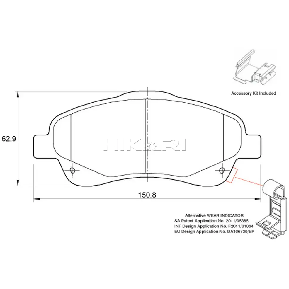 SAFELINE BRAKEPADSD3567