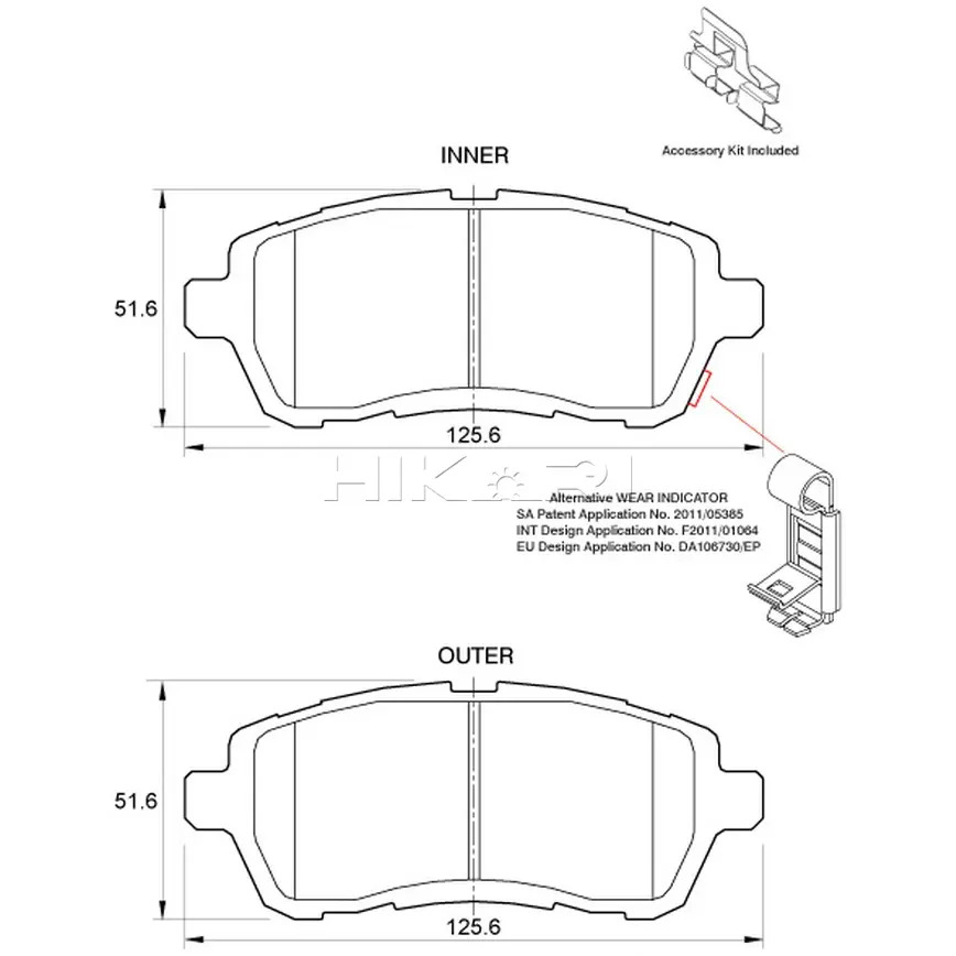 SAFELINE BRAKEPADSD3702